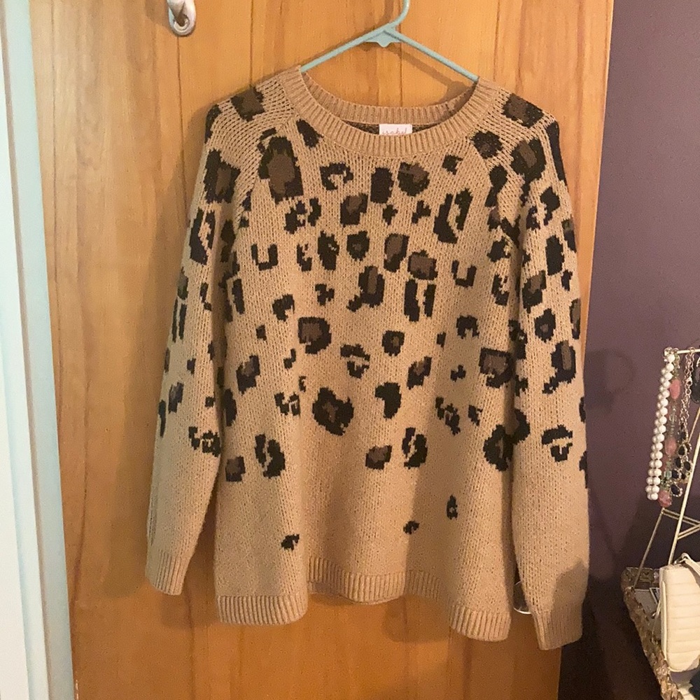 Leopard print Isabel maternity sweater size S